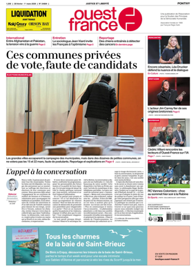 Cover of Ouest France (Pontivy)