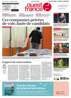 Cover of Ouest France (Saint-Nazaire La Baule Guerande)