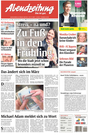 Cover of Abendzeitung Munchen