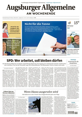 Cover of Augsburger Allgemeine (Ausgabe Stadt)