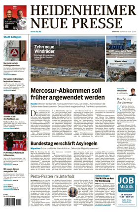 Cover of Heidenheimer Neue Presse
