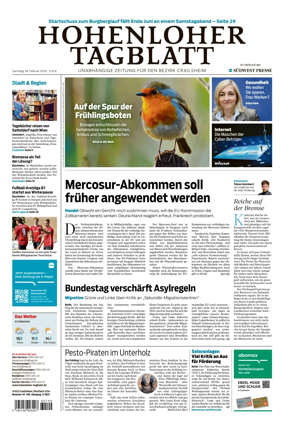 Cover of Hohenloher Tagblatt