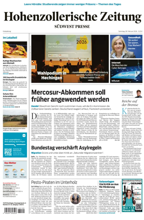 Cover of Hohenzollerische Zeitung