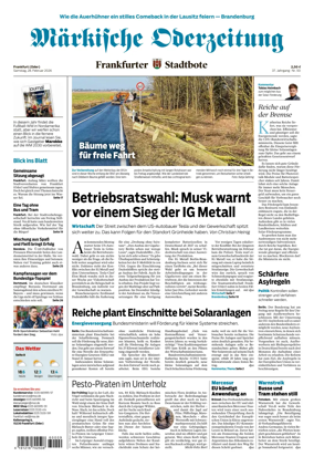 Cover of Markische Oderzeitung Frankfurt (Oder)