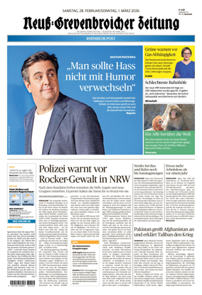 Cover of Neuss-Grevenbroicher Zeitung Neuss