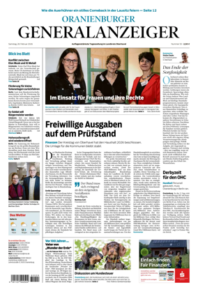 Cover of Oranienburger Generalanzeiger