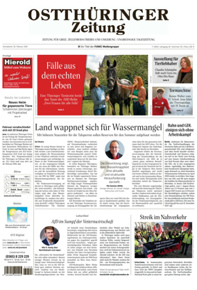 Cover of Ostthuringer Zeitung (Zeulenroda-Triebes)