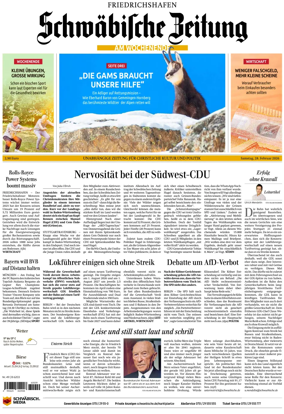 Cover of Schwabische Zeitung (Friedrichshafen)