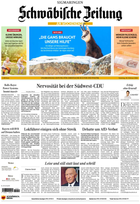Cover of Schwabische Zeitung (Sigmaringen)