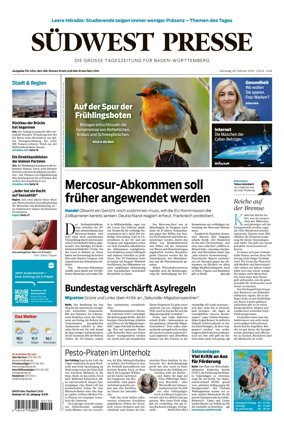 Cover of Sudwest Presse