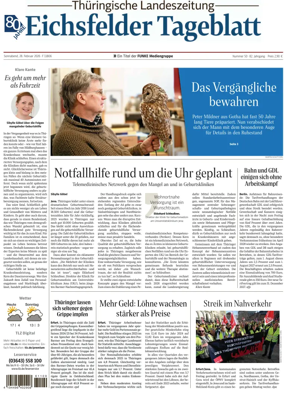 Cover of Thuringische Landeszeitung (Eichsfeld)