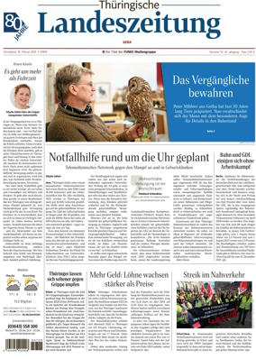 Cover of Thuringische Landeszeitung (Gera)