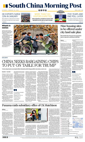 Cover of South China Morning Post