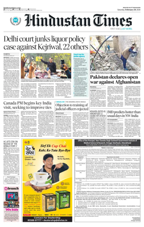 Cover of Hindustan Times Uttarakhand