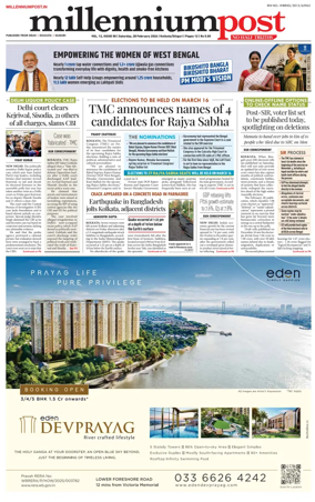 Cover of Millennium Post (Kolkata)