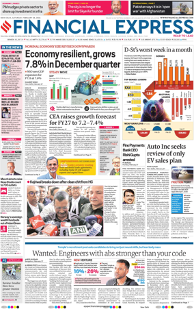 Cover of The Financial Express