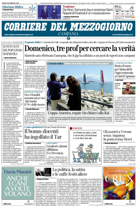 Cover of Corriere del Mezzogiorno (Campania)