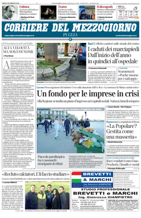 Cover of Corriere del Mezzogiorno (Puglia)