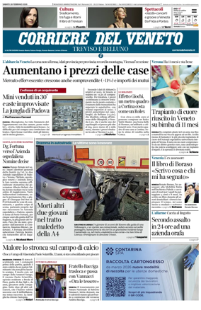 Cover of Corriere del Veneto (Treviso e Belluno)