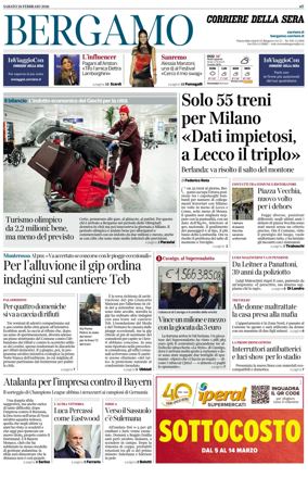 Cover of Corriere della Sera (Bergamo)