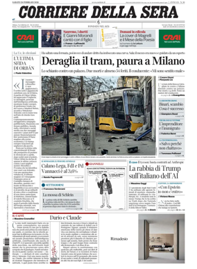 Cover of Corriere della Sera
