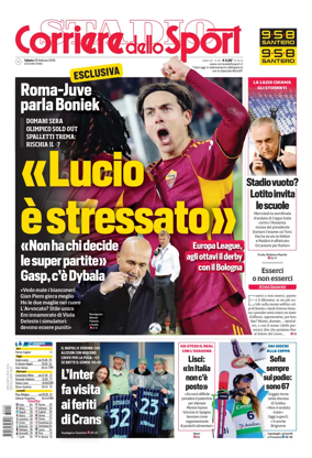 Cover of Corriere dello Sport (Lazio)