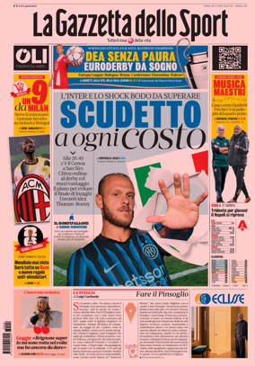 Cover of La Gazzetta dello Sport