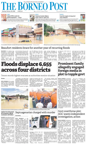 Cover of The Borneo Post (Sabah)
