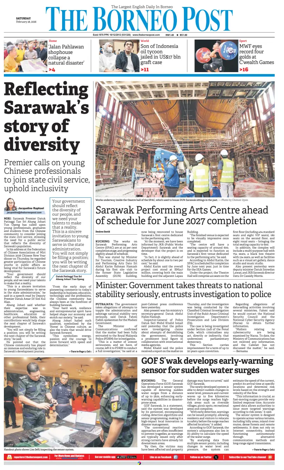 Cover of The Borneo Post (Sarawak)