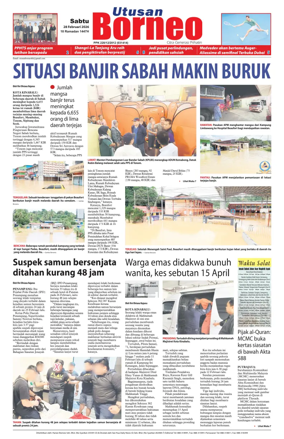 Cover of Utusan Borneo (Sabah)