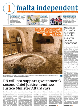Cover of Malta Independent