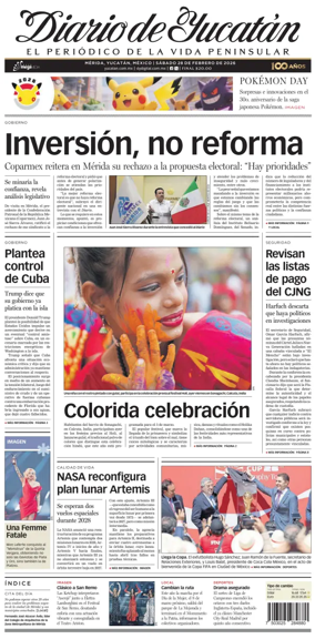 Cover of Diario de Yucatan