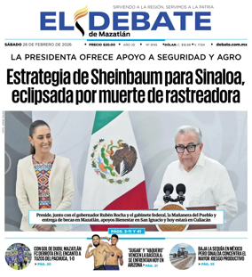 Cover of El Debate de Mazatlan