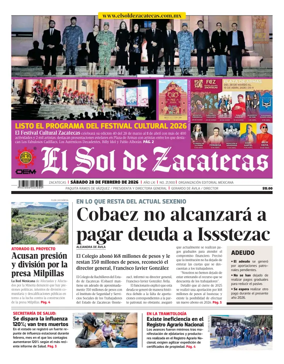 Cover of El Sol de Zacatecas