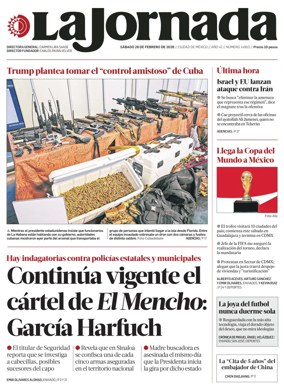 Cover of La Jornada