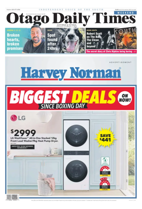 Cover of Otago Daily Times