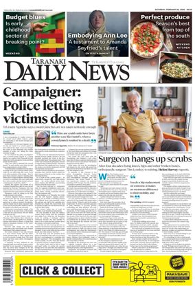 Cover of Taranaki Daily News