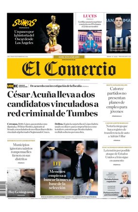 Cover of Diario El Comercio