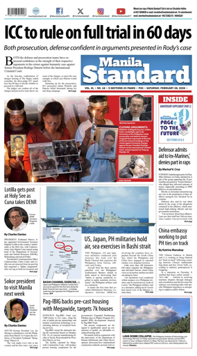 Cover of Manila Standard