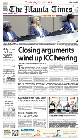 Cover of The Manila Times