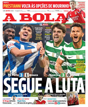 Cover of A BOLA (Portuguese)