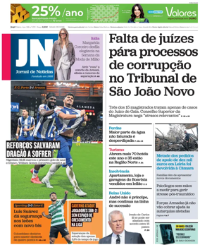 Cover of Jornal de Noticias