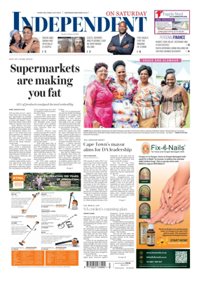 Cover of The Independent on Saturday