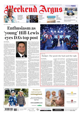 Cover of Weekend Argus (Saturday Edition)