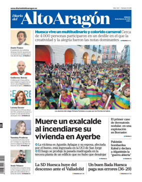 Cover of Diario del Alto Aragon