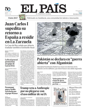 Cover of EL PAIS Andalucia