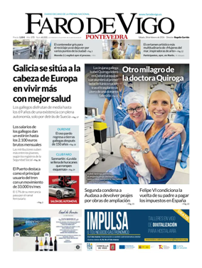 Cover of Faro de Vigo (Pontevedra)