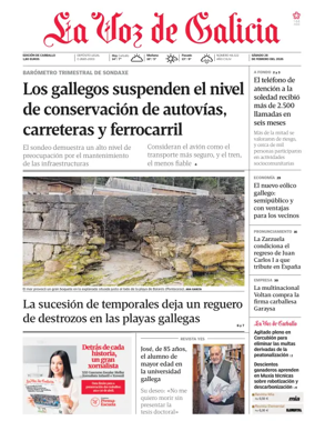 Cover of La Voz de Galicia (Carballo)