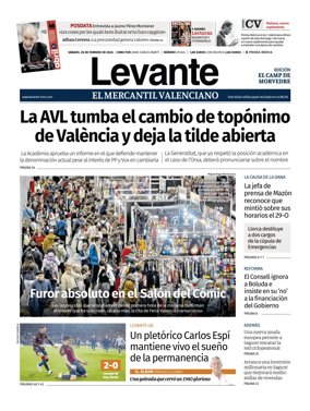 Cover of Levante EMV (Morvedre)