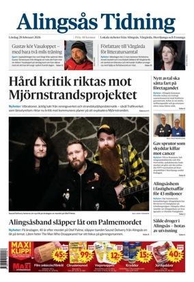 Cover of Alingsas Tidning